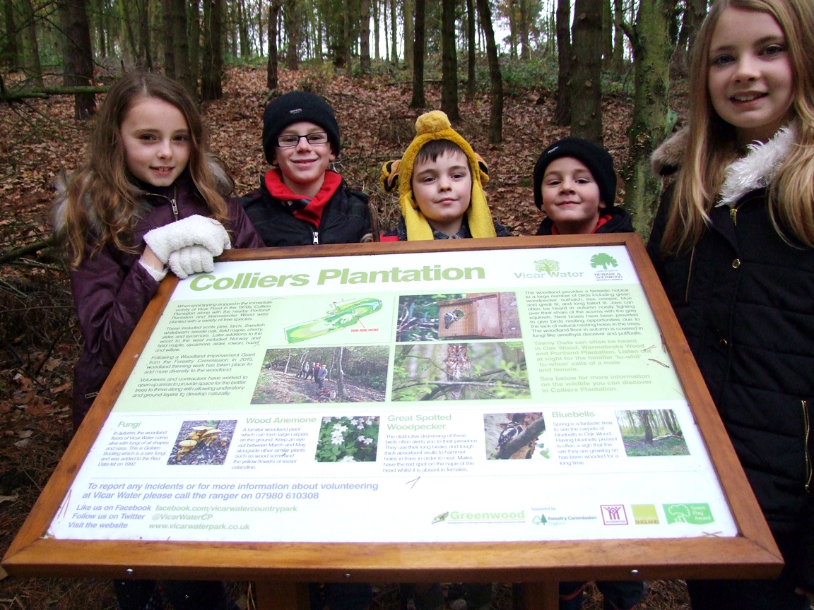 Children in Vicar Water Country Park
